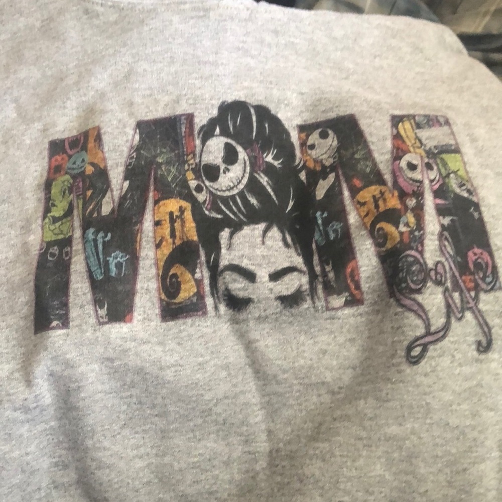 Brand new Mom Life with Nightmare Before Christmas characters hoodie XL